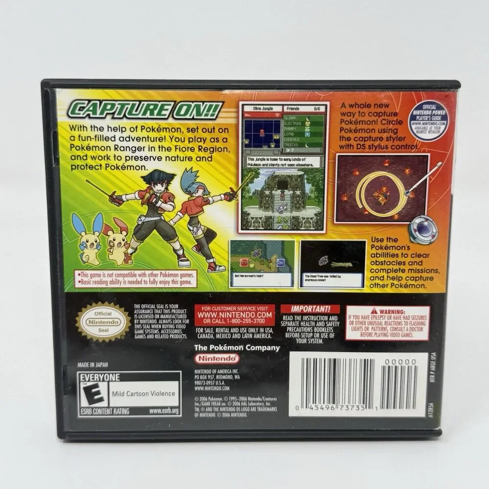 Pokemon Ranger Nintendo DS Case Artwork Only No Game